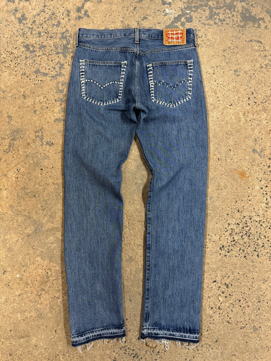 1 of 1 Hand stitched sashiko denim (31x32)