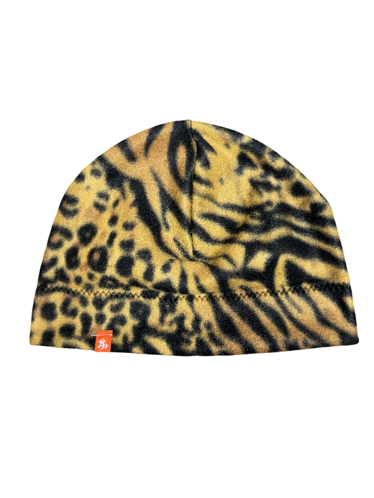 Animal Print Fleece Beanie