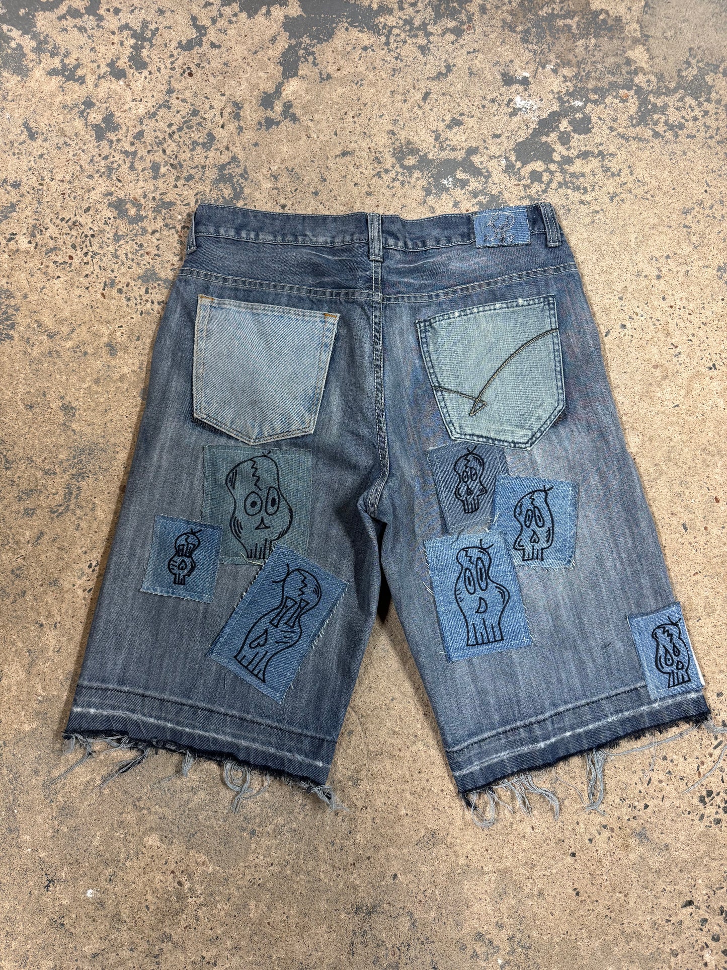 1 of 1 Skull Patch Jorts (34)